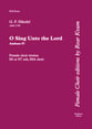 O Sing Unto the Lord SSA Full Score cover